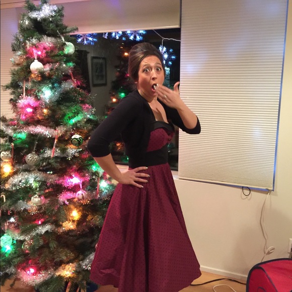 Retro halter rockabilly dress polka dot (L) - Picture 5 of 5